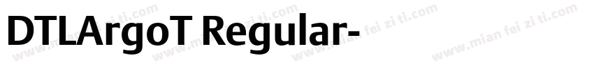 DTLArgoT Regular字体转换